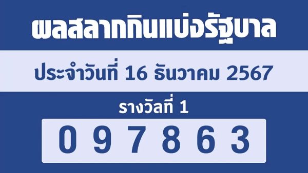 สลากดิจิทัล งวด 16 ธ.ค. 67