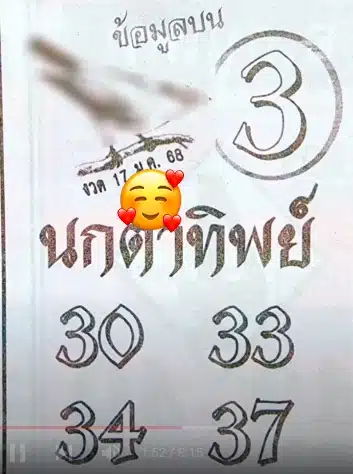 เลขเด็ด-นกตาทิพย์-งวด-17-1-68