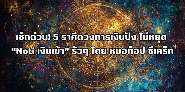 5 ราศีดวงการเงินปัง