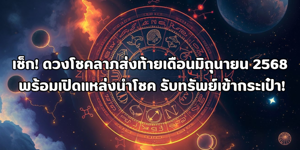 เช็กดวงโชคลาภส่งท้ายเดือนมิถุนายน 2568